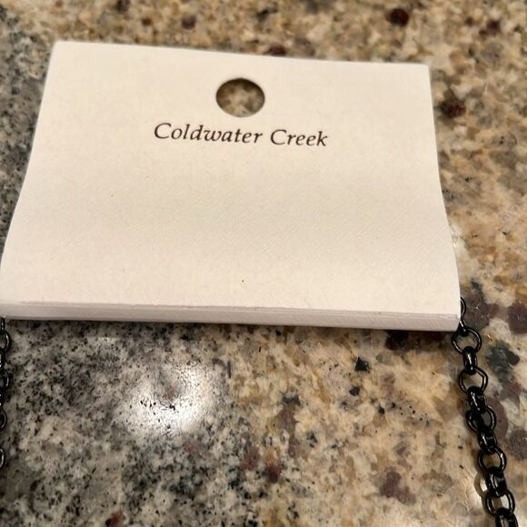 NWT Coldwater Creek Jewelry Collection double layer Crescent Halfmoon necklace - Picture 10 of 13